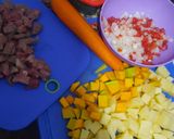 Foto del paso 1 de la receta: Guiso de fideos tirabuzones