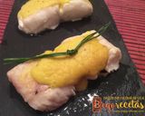 Foto del paso 5 de la receta Merluza al aroma de eneldo gratinada con mayonesa de azafrán - Sous Vide
