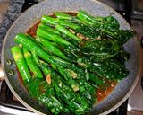 A picture of step 9 of Greens with Asian Oyster Sauce.