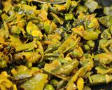 A picture of step 9 of Val Papadi Bhaji (Winter Special Broad/Flat Beans Curry).