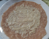 Foto del paso 3 de la receta: Crepes integrales sin azúcar con crema de cacahuete y fruta🍎
