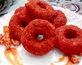 A picture of step 8 of Cheetos donuts ❤❤.