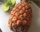 A picture of step 1 of Pineapple lemonade iftar special.