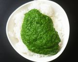 A picture of step 5 of Arai keerai kadayal.