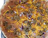 A picture of step 9 of My Rustic 2 Cheese & Mushroom Pizza. 🤗.