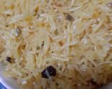 A picture of step 2 of Kesariya Bhaat (Saffron Rice).