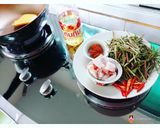 รูปขั้นตอนการทำที่ 2 ของ ผัดพริกแกงผักบุ้งสามชั้นชิ้นโตๆ ☘🌶🐷🔥🐷🌶☘ #กินผักรักสุขภาพ6