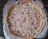 A picture of step 3 of Quiche of bacon and zuccini.