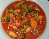 Foto langkah ke 7 dari resep Cumi saos padang (Enak dan mudah dibuat).