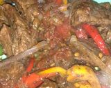 A picture of step 3 of Maqlooba rice.