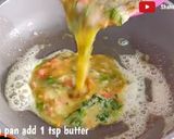 A picture of step 2 of Veg Double Egg And Cheese Sandwich Breakfast Recipe.