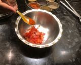 A picture of step 2 of Makhana Bhel.