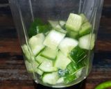 A picture of step 1 of Spicy Cucumber Buttermilk Cooler.