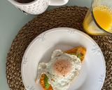 Foto del paso 2 de la receta: Camote toast con huevo y aguacate