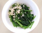 韓式小菜-涼拌麻香杏仁菠菜的食譜步驟3照片