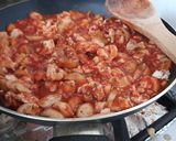 Foto del paso 2 de la receta: Canasta de papa rellena de pollo y champiñones