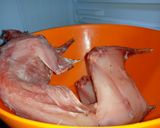 A picture of step 1 of Rabbit meat 🐇🐇.
