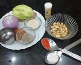 A picture of step 1 of Kanda Kairichi Chutney.