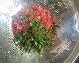 A picture of step 2 of Schezwan Fried rice.