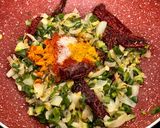 A picture of step 11 of Restaurant Style Lasooni Methi with Spring Onions & Nutty Paste.