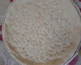 Foto langkah ke 3 dari resep 188. No Knead Pizza Eggless dengan Pinggiran Sosis.