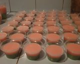Foto langkah ke 3 dari resep Puding Nutrijel Pandan Stroberi 🍓🍓.