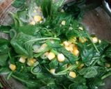 Foto langkah ke 5 dari resep Tumis Bayam Jagung | Diet Bumil 28 week | Day 2.