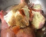 A picture of step 2 of Chicken Rara.
