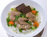 Hình bước làm 4 của món 🐷 Nui Giò Móng 🐷