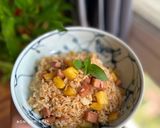 Hình bước làm 2 của món Cơm Chiên Thịt Spam Trái Thơm