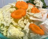Hình bước làm 1 của món Canh thịt dê nấu cải thảo, đậu hũ non