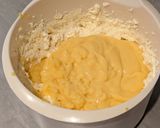 Túrós gyümölcsös palacsintatorta recept fázis 3 fotója