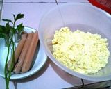 Foto langkah ke 1 dari resep Kroket singkong isi sosis#beranibeking.