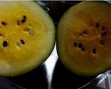 A picture of step 1 of Yellow Watermelon juice.