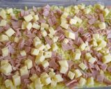 Foto del paso 3 de la receta: Arroz al horno con crema, jamón y queso