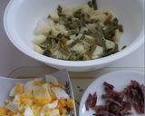 Foto del paso 4 de la receta Ensaladilla de guisantes, anchoas, queso y pimientos del piquillo
