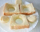 A picture of step 2 of Egg in bread hole.