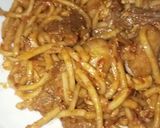 Gambar langkah 16 resipi Mee Goreng Daging.