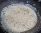 A picture of step 7 of Chicken Alfredo.