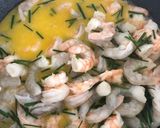 A picture of step 1 of Prawns, Pineapple and Spring Green Veg.