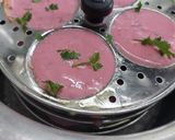 A picture of step 2 of Beetroot Masala Idlis.