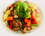 A picture of step 3 of Shaking Beef (Bò Lúc Lắc).