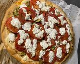 Une image de l'étape 4 de Tarte fine chèvre & légumes du soleil ☀️.
