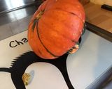 Une image de l'étape 1 de Courge turban turc farcie cantal et lardons.