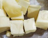 A picture of step 1 of Paneer  (cheese) pakory.