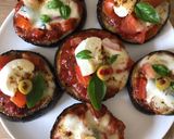 Une image de l'étape 5 de Pizzeta sur aubergines.