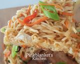 A picture of step 7 of Crustless Instant Noodle Cake.