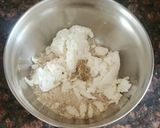 A picture of step 2 of Paneer makhana tikkis.