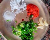 A picture of step 4 of Korean starter- chilli garlic potato bites.