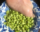 雞胸肉炒毛豆的食譜步驟1照片